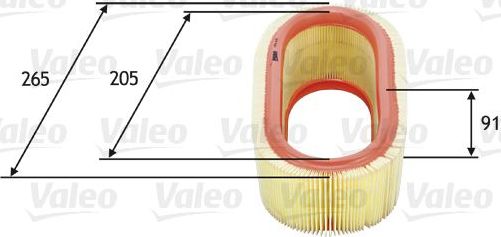 Воздушный фильтр Valeo для Dacia SuperNova I 2000-2003. Артикул 585647