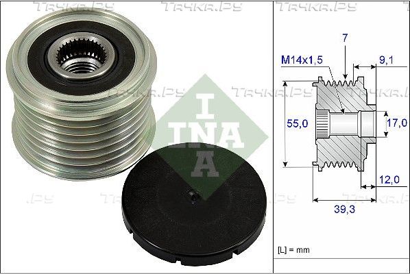 Муфта генератора обгонная Ina. Артикул 535 0260 10