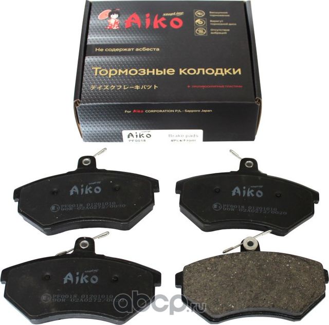 Колодки тормозные VOLKSWAGEN Caddy, Golf, Passat (1994-2002), CHERY Amulet, Tigg (Aiko). Артикул PF0018