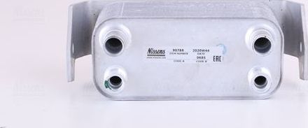 Радиатор масляный (маслоохладитель) для двигателя Nissens (алюминий). Артикул 90788