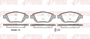 Тормозные колодки Remsa передние для Citroen C3 II 2009-2016. Артикул 1392.00