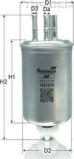 Топливный фильтр  Tecneco Filters. Артикул GS1219