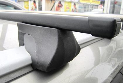 Багажник на интегрированные рейлинги INTER Integra для BMW X1 E84 5-дв. 2010-2015 (Прямоугольные дуги). Артикул 5517+1003