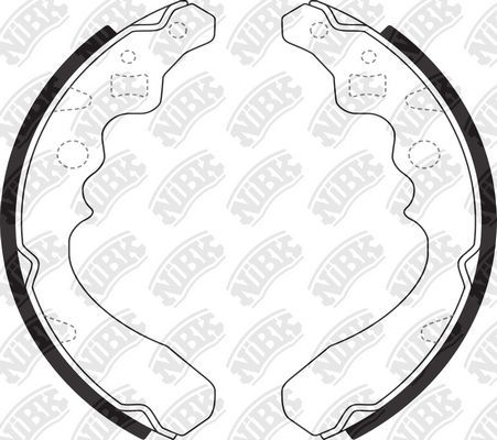 Тормозные колодки NiBK. Артикул FN0027