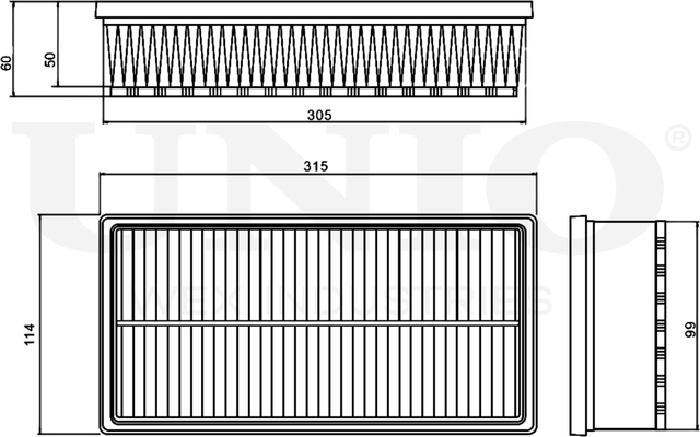 Фильтр воздушный (Unio). Артикул FLT-10176