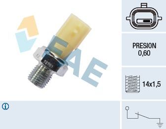 Датчик давления масла FAE. Артикул 12701
