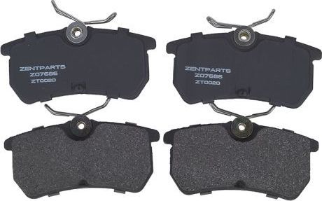 Тормозные колодки Zentparts. Артикул Z07686