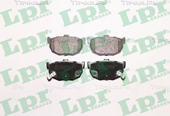 Тормозные колодки LPR задние для Hyundai Coupe I (RD) 1996-2002. Артикул 05P089