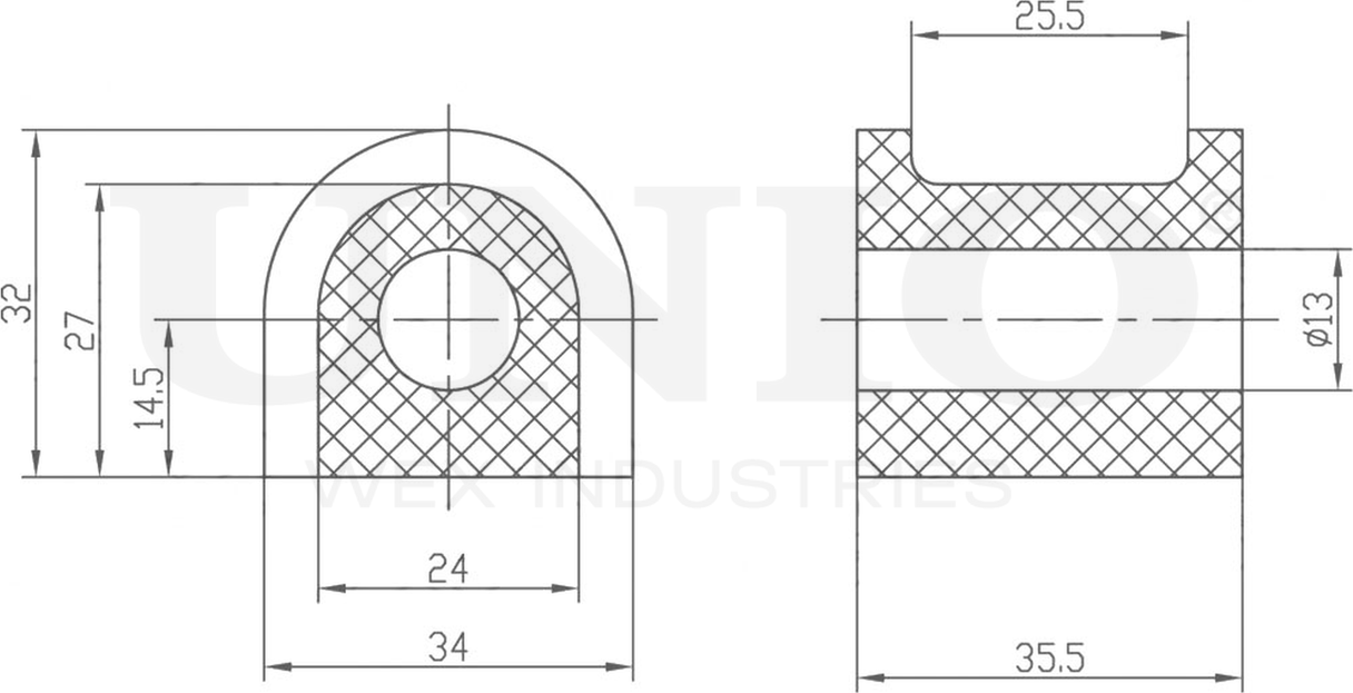 Втулка стабилизатора (Unio). Артикул RMP-10206