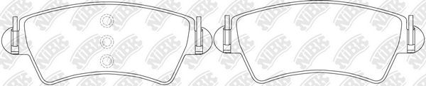 Тормозные колодки NiBK. Артикул PN0229