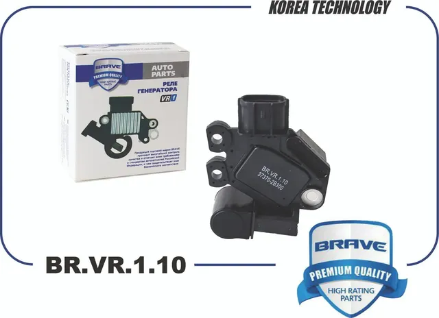 BR.VR.1.10_Реле генератора 37370-2B300 Solaris 10-. IX35. I30. Rio 10-. CEED 09- (Brave). Артикул BRVR110