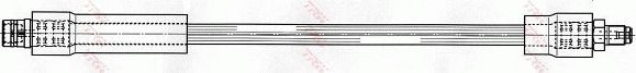 Тормозной шланг TRW передний для Mercedes-Benz Vaneo 2002-2005. Артикул PHB524