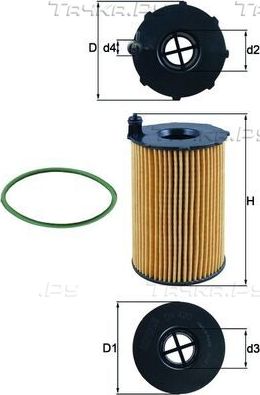Топливный фильтр Mahle-Knecht. Артикул KX 80/1D