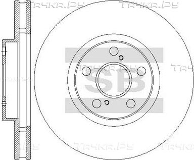 Тормозной диск Sangsin Hi-Q. Артикул SD4071
