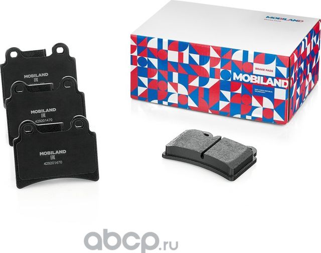 Колодки тормозные дисковые задние (4 шт.) с п/шум. пласт. VOLKSWAGEN TOUAREG (7L (Mobiland). Артикул 429201470