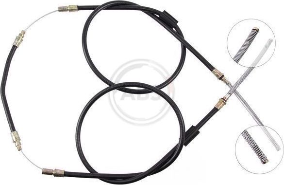 Трос ручника (тросик ручного тормоза) ABS задний для Ford Transit IV 1985-1992. Артикул K10855