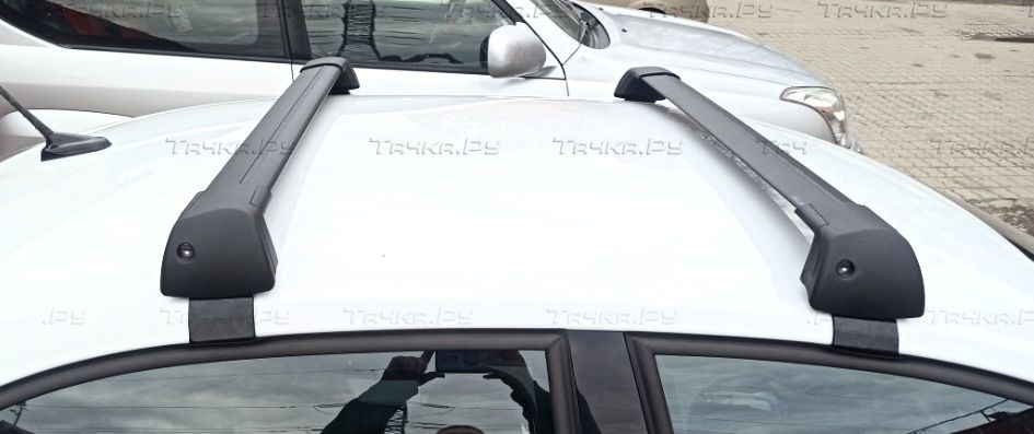 Багажник на крышу FicoPro креп. за дверные проемы Skoda Octavia A7 лифтбек 2013-2020 ЧЕРНЫЕ. Артикул M41-13002B