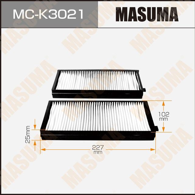 Салонный фильтр Masuma. Артикул MC-K3021