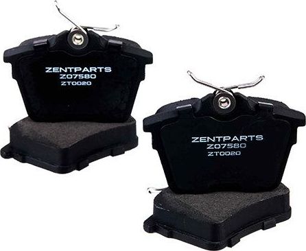 Тормозные колодки Zentparts. Артикул Z07580