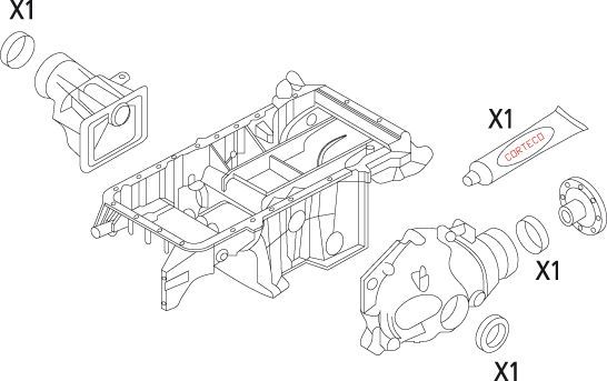 Комплект прокладок, дифференциал Corteco. Артикул 19535862