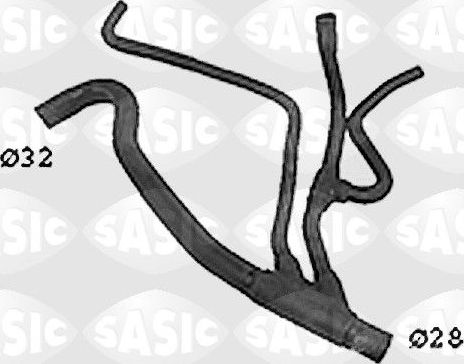 Патрубок радиатора (системы охлаждения) Sasic левый нижний для Renault Scenic II 1999-2003. Артикул SWH4330