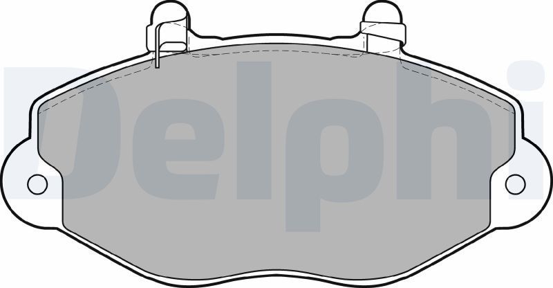 Тормозные колодки Delphi (Low-Metallic). Артикул LP1418
