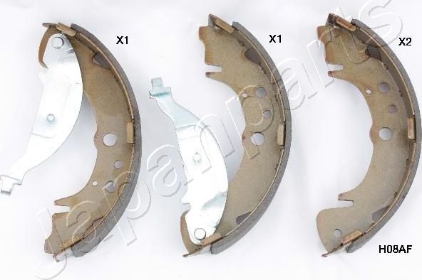 Тормозные колодки Japanparts. Артикул GF-H08AF
