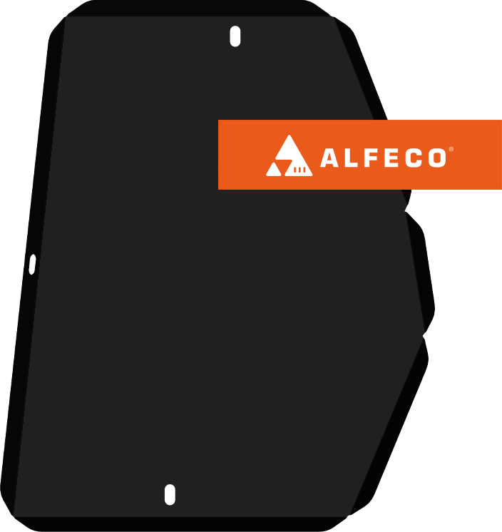 Защита Alfeco для топливного бака (левый) Chery Tiggo 8 Pro Max 4WD 2022-2026. Артикул ALF.02.28