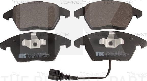 Тормозные колодки NK передние для Volkswagen Golf Plus I 2004-2013. Артикул 224770