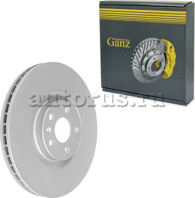 Диск тормозной передний с покрытием (Ganz). Артикул GIJ06261