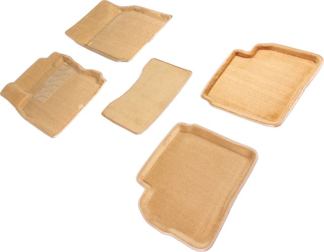 Коврики Seintex 3D ворсовые для салона Nissan Note I 2005-2013 Бежевые. Артикул 84742