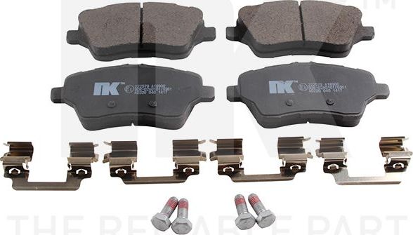 Тормозные колодки NK. Артикул 222579