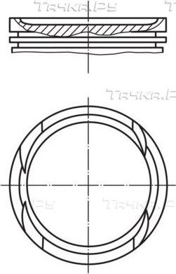 Поршень Mahle для Mercedes-Benz E-Класс I (W124) 1993-1998. Артикул 002 96 02