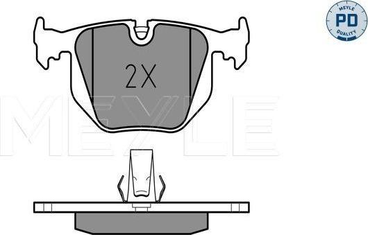 Тормозные колодки Meyle PD. Артикул 025 214 8717/PD