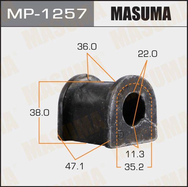 Втулки стабилизатора Masuma. Артикул MP-1257
