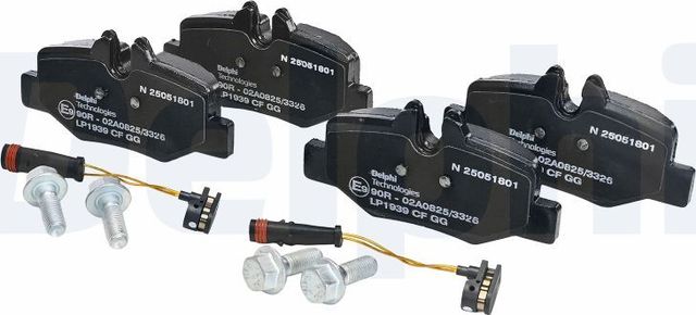 Тормозные колодки Delphi (Low-Metallic). Артикул LP1939