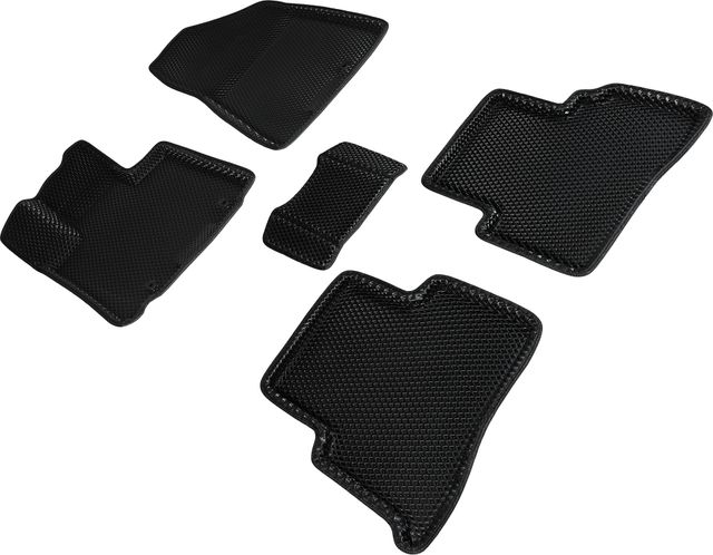 Коврики Seintex 3D EVA ромб для салона Kia Sportage IV 2016-2018 ЧЕРНЫЕ. Артикул 95215