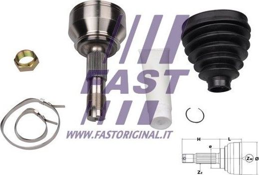 Шрус наружный (граната) Fast для Citroen Jumper II 2006-2026. Артикул FT25079K