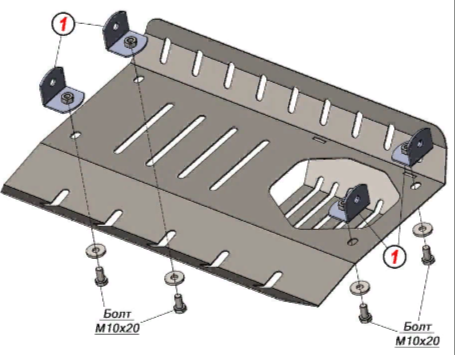 Защита Alfeco для редуктора Suzuki Jimny 2005-2018. Артикул ALF.23.34