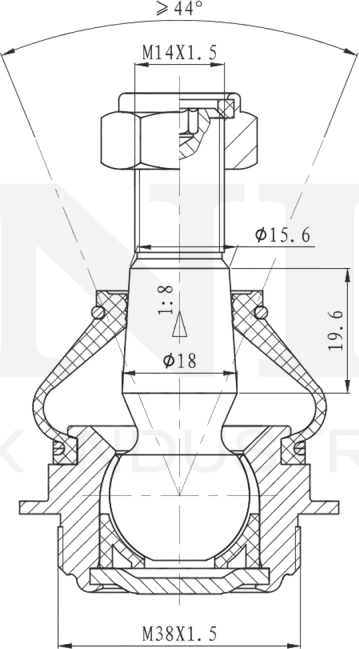 Опора шаровая (Unio). Артикул SSP-20148