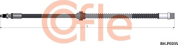 Тормозной шланг Cofle передний для Peugeot 405 1987-1997. Артикул 92.BH.PE035