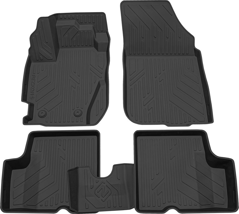 Коврики полиуретановый Rezkon для салона Renault Duster 4WD I рестайлинг 2015-2020. Артикул 0529050350