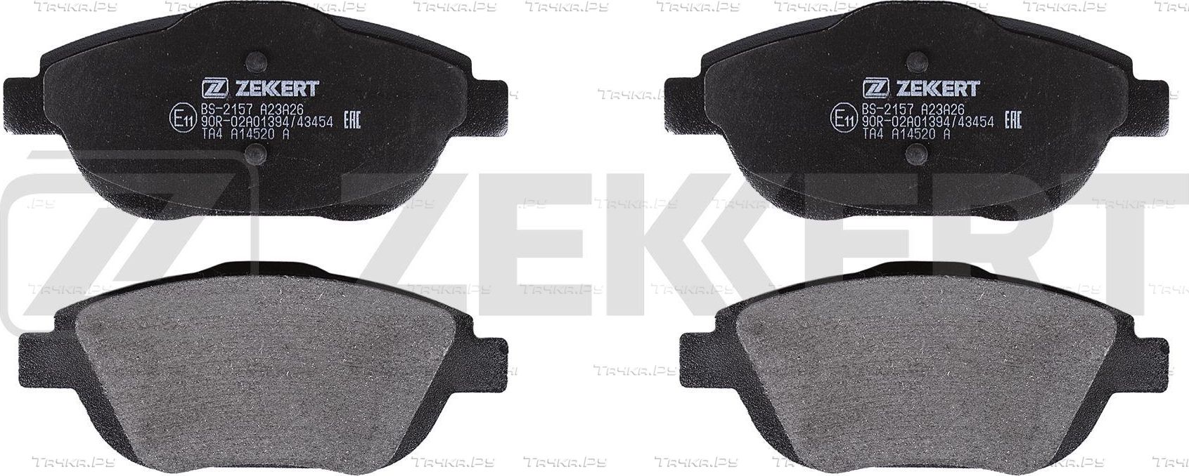 Тормозные колодки Zekkert передние для Peugeot 2008 II 2019-2026. Артикул BS-2157