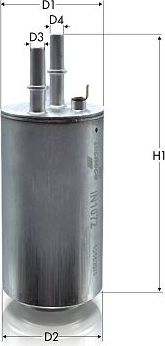 Топливный фильтр  Tecneco Filters для Volvo XC70 II 2010-2016. Артикул IN1072