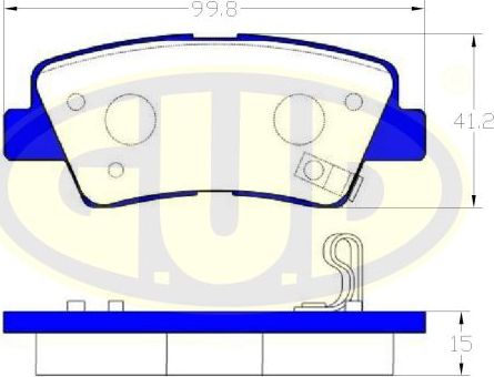 Тормозные колодки G.U.D.. Артикул GBP880111