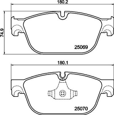 Тормозные колодки Mintex. Артикул MDB3071