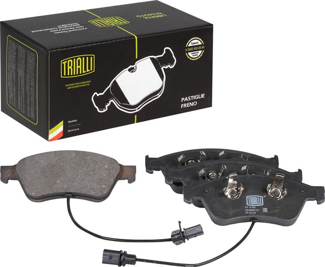 Тормозные колодки Trialli (Low-Metallic). Артикул PF 4168
