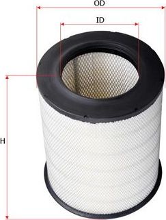 Воздушный фильтр Sakura. Артикул A-7124