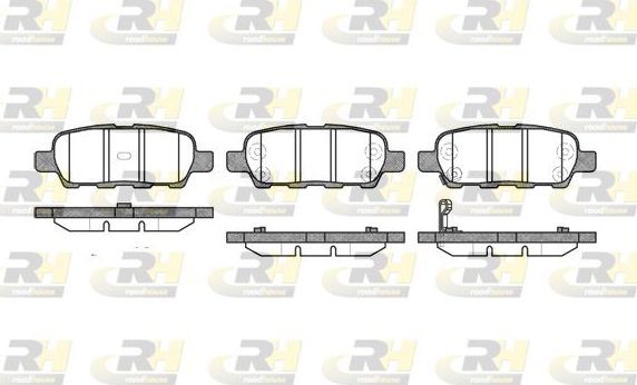 Тормозные колодки RoadHouse задние для Nissan Juke I 2014-2019. Артикул 2876.01