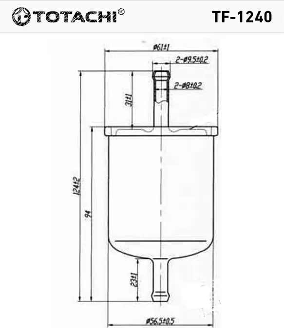 TOTACHI TF-1240 VIC FC-236 OEM 16400-41B00 MANN WK 66 Totachi. Артикул TF1240
